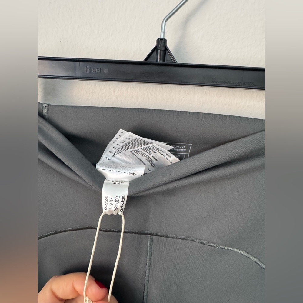 Adidas ALL ME LUXE 7/8 LEGGINGS Size S Legend Ivy NWT - Picture 5 of 13